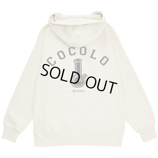BACK BONG HEAVY HOODIE (SAND BEIGE) - COCOLOBLAND WEB STORE