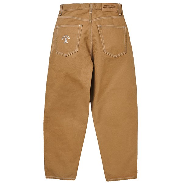 STITCH DUCK PANTS (BROWN) - COCOLOBLAND WEB STORE