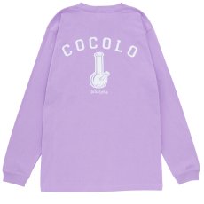 画像1: BACK BONG L/S TEE (Lt-PURPLE) (1)