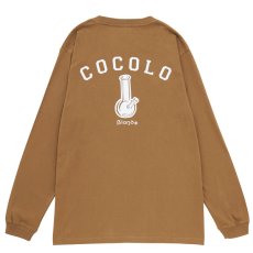 画像1: BACK BONG L/S TEE (CAMEL) (1)