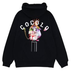 画像1: COLLAGE BONG HOODIE (BLACK) (1)