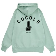 画像1: BACK BONG HOODIE (SMOKY GREEN) (1)