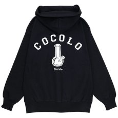 画像1: BACK BONG HOODIE (BLACK) (1)