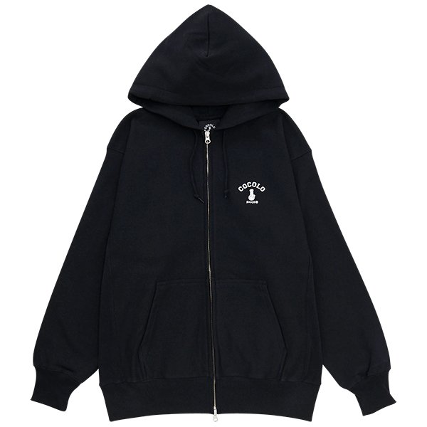 BACK BONG ZIP HODDIE(BLACK） - COCOLOBLAND WEB STORE