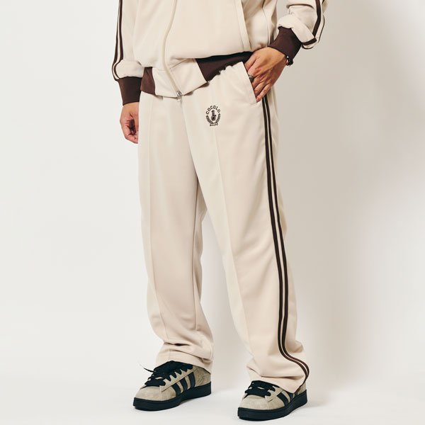 EMB JERSEY PANTS(BEGIE/BROWN） - COCOLOBLAND WEB STORE