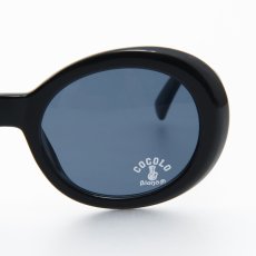 画像2: OVAL TOY SUNGLASSES (BLACK/SMOKE) (2)