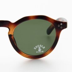 画像2: CROWN PANTO TOY SUNGLASSES (DEMI/GREEN） (2)