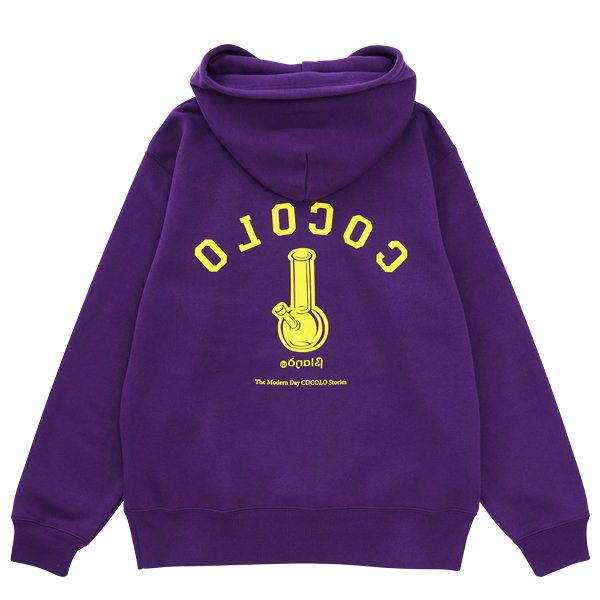 REVERSE BONG HOODIE(PURPLE) - COCOLOBLAND WEB STORE