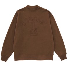 画像1: EMB BONG SWEAT CARDIGAN(BROWN) (1)