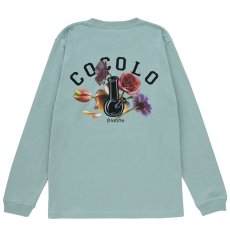 画像2: FLOWER BONG L/S TEE(SMOKY GREEN) (2)