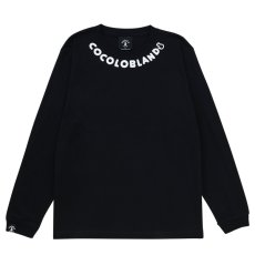 画像1: NECK LOGO L/S(BLACK) (1)