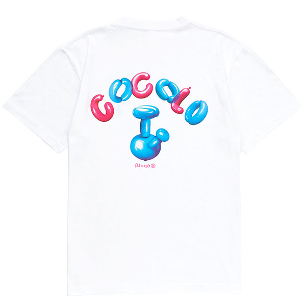 BALLOON BONG S/S TEE (WHITE) - COCOLOBLAND WEB STORE