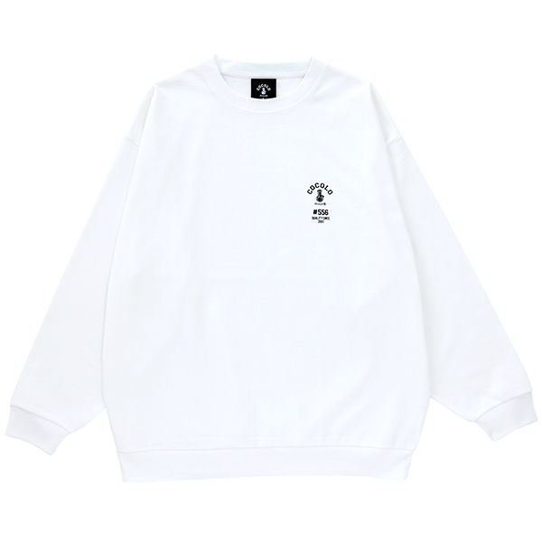 556 HEAVY WIDE L/S TEE (WHITE) - COCOLOBLAND WEB STORE
