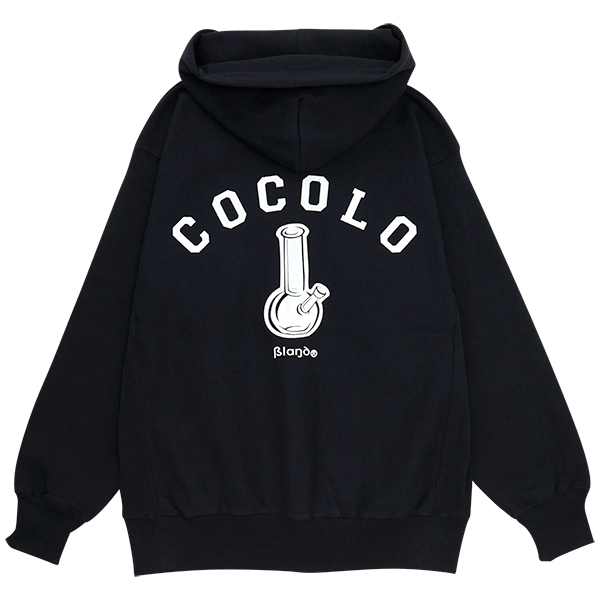 BACK BONG HOODIE (BLACK) - COCOLOBLAND WEB STORE